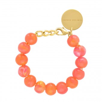 Armband "Mini Beads Marble" VANESSA BARONI -orange- 