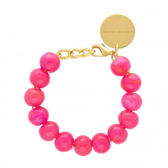 Armband "Mini Beads Marble" VANESSA BARONI -neon pink- 